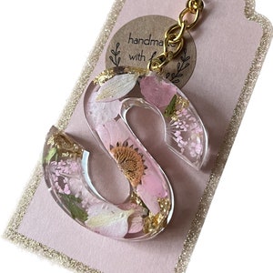 Personalized letter keychain epoxy resin l resin l gift idea l birthday l Mother's Day l Christmas l Easter image 8