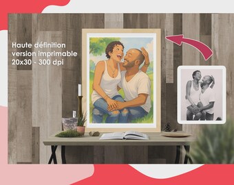 Custom Ghibli Style Family Portrait - Digital Download from Your Photo, Personalized Gift from Ghibli Art Studio