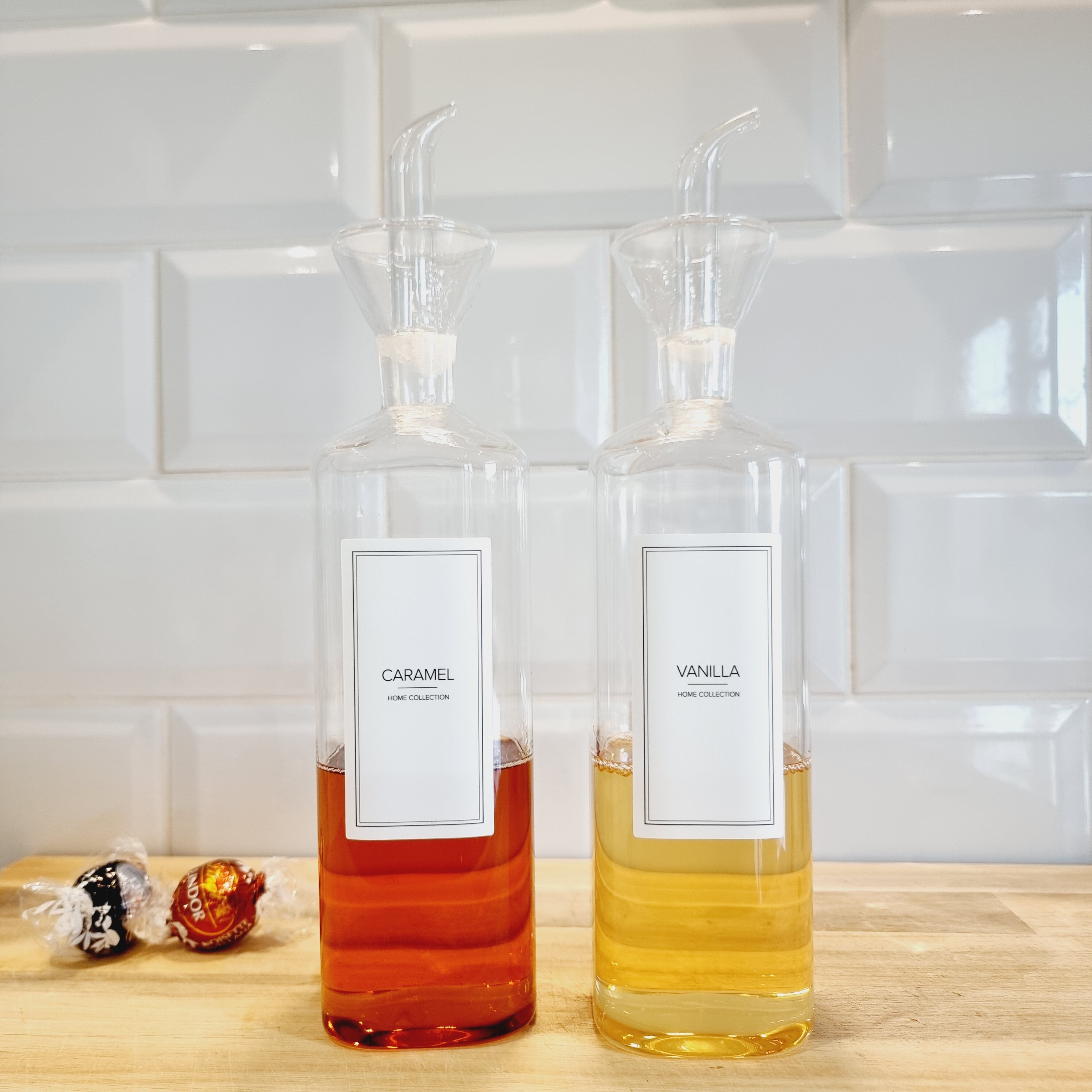 Flavoured Syrup Labels White Waterproof Coffee Bar Labels White Hot ...