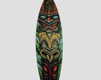 Decorative surfboard &quot;Tiki Totem&quot;