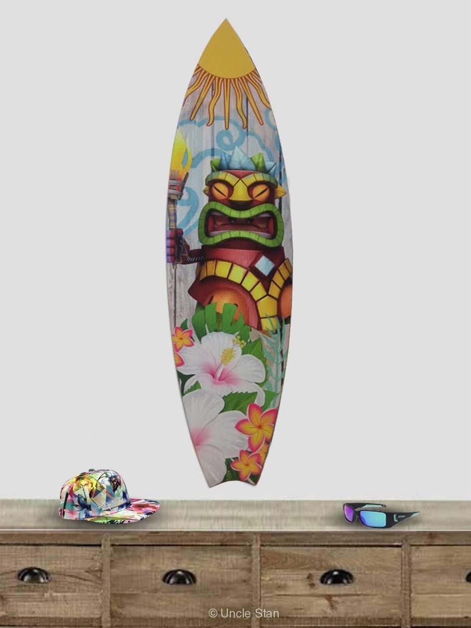 Tiki Surfboard - Etsy Australia