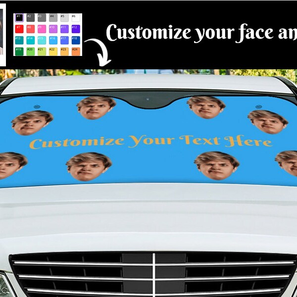Custom Car Sun Shade Etsy