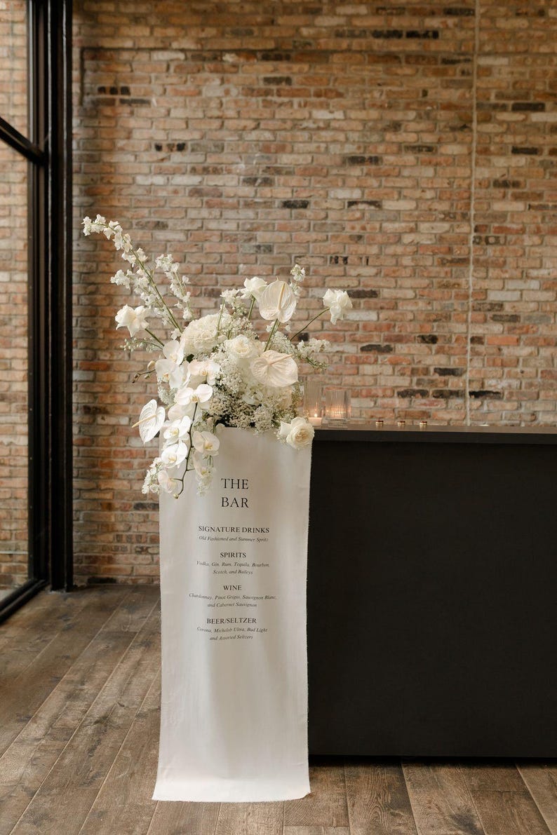 Wedding Bar Menu Fabric Bar Sign Custom Linen Bar Sign Bar Sign wedding-bar-menu-fabric-bar-sign-custom-linen-bar-sign-bar-sign