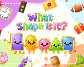 Toddler Shapes Busy Book | A5 Laminated Activity Book, Educational Toy (2-3 Years)