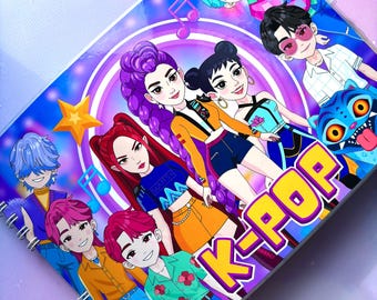 Playbook K-Pop World Activity Book, Idol Dress Up, Concert Play, Laminated Fun (Ages 5+)