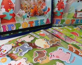 Toddler Busy Book 14 Activities | Montessori Learning Binder | Preschool Educational Toy (Hook and Loop)