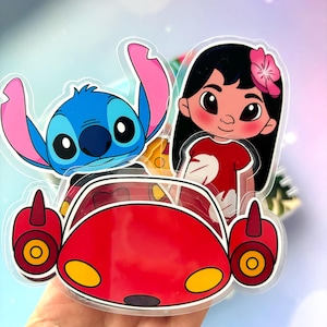 Lilo Stitch Montessori Tyst Bok Interaktiv Reseundervisning Småbarn Presentsidor