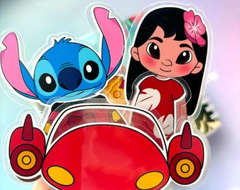 Lilo Stitch Montessori Quiet Book Interactive Travel Learning Toddler Gift Pages