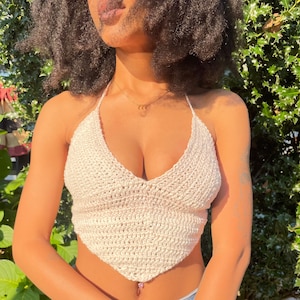 PDF Crochet Pattern Top, Crochet Bandana bralette Pattern, Crochet Crop Top, Bandana Top Pattern, Crochet Gifts For Crocheters