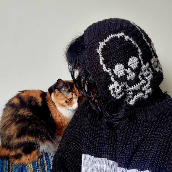 Skull & Crossbones Crochet Balaclava Pattern (PDF Download)