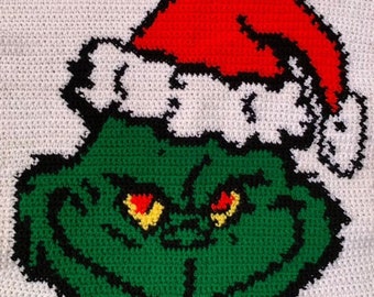 PDF Crochet Pattern Christmas, The Grinch Crochet Graph, Crochet Pattern, Christmas Crochet Pattern, Crochet Gifts For Crocheters