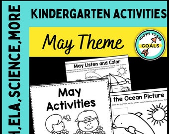 Kindergarten Math And ELA Activities For May