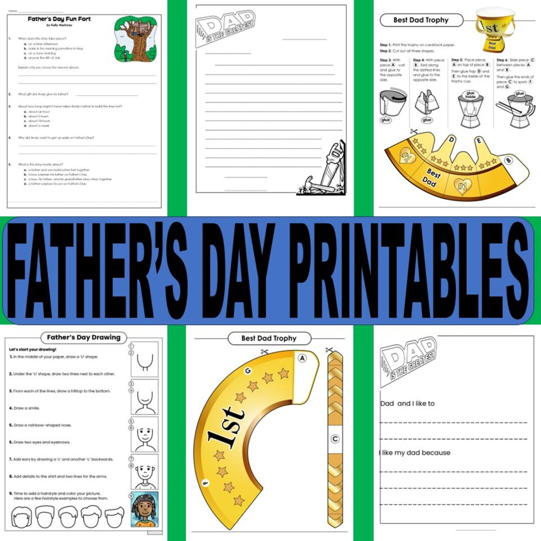 Father's Day Printables - Etsy