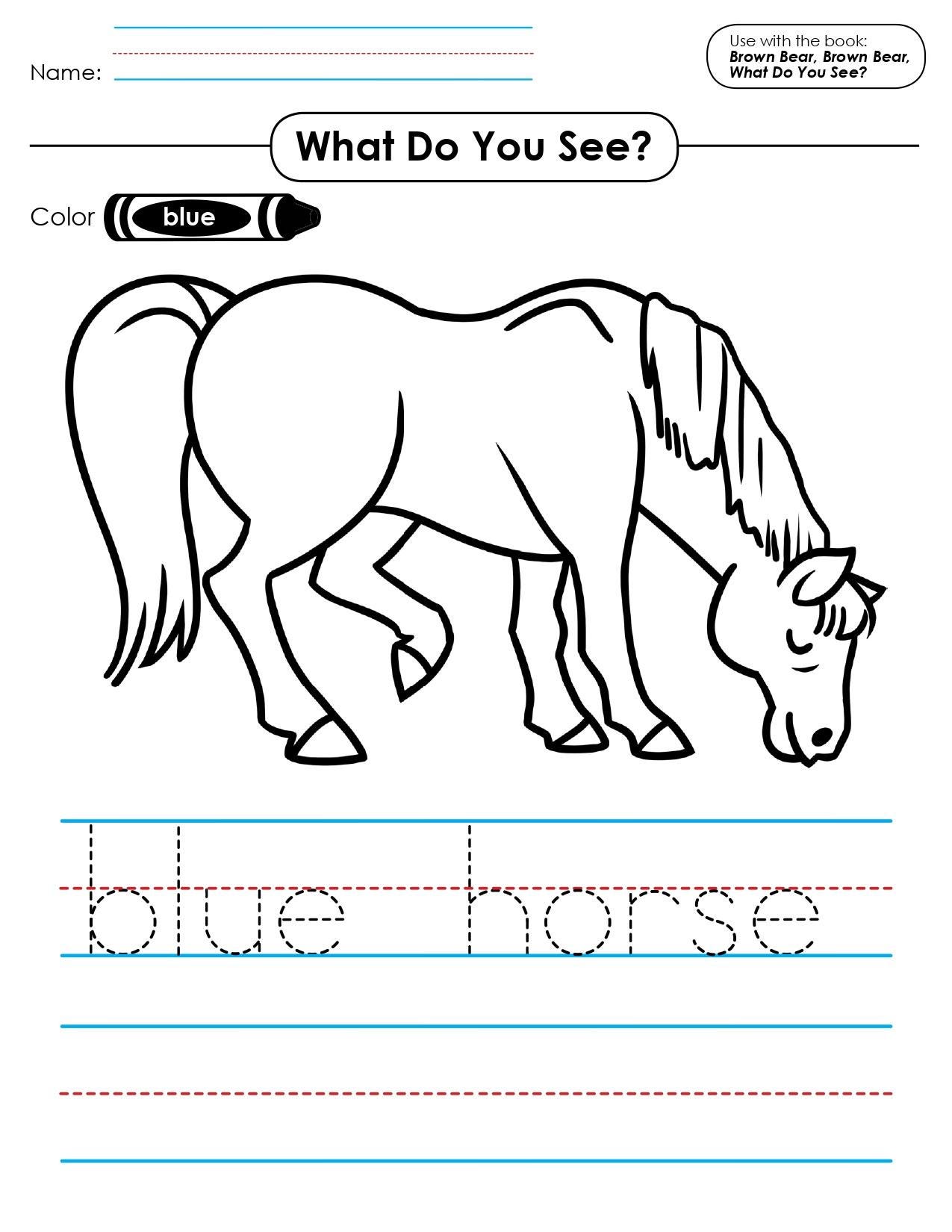 Brown Bear Printable Worksheets: Games & Activities (PDF) - Etsy