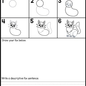 Animal Directed Drawing and Vocabulary Activity for Kids - Etsy