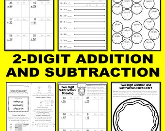 2 Digit Addition And Subtraction | Math Worksheets For Second Grade