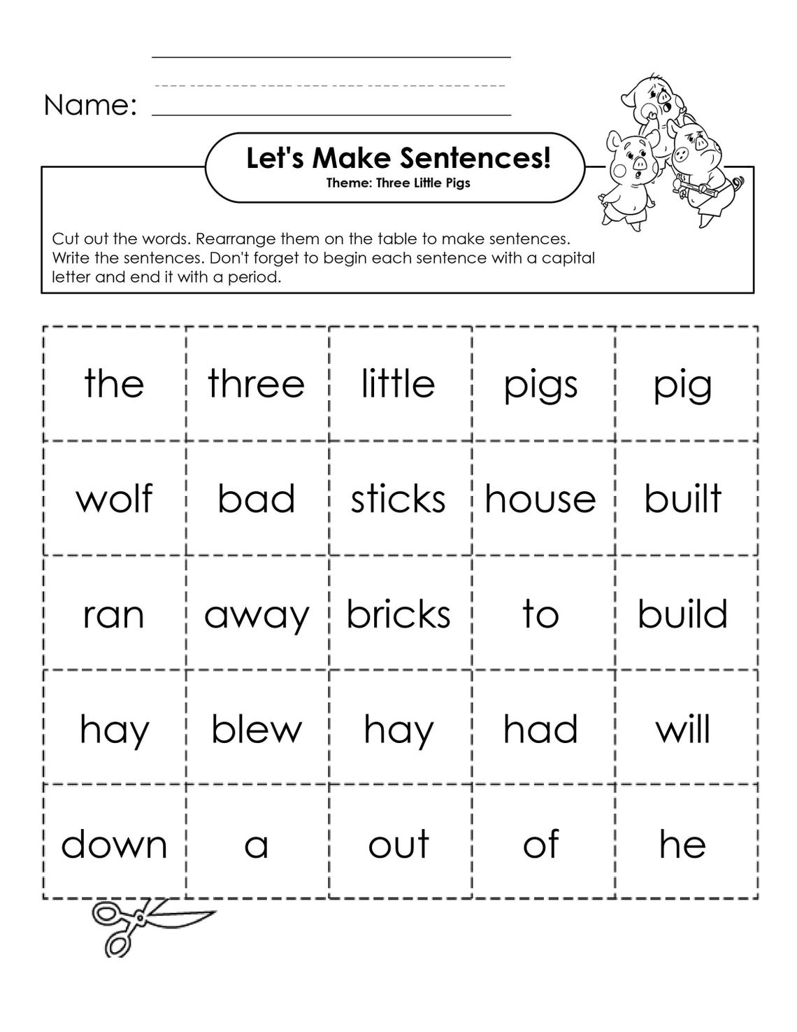 Fairy Tale Math and Literacy Pack - Etsy