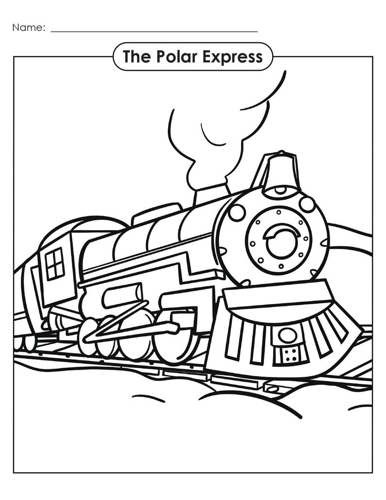 Polar Express Activity Pack | Christmas Worksheets - Etsy