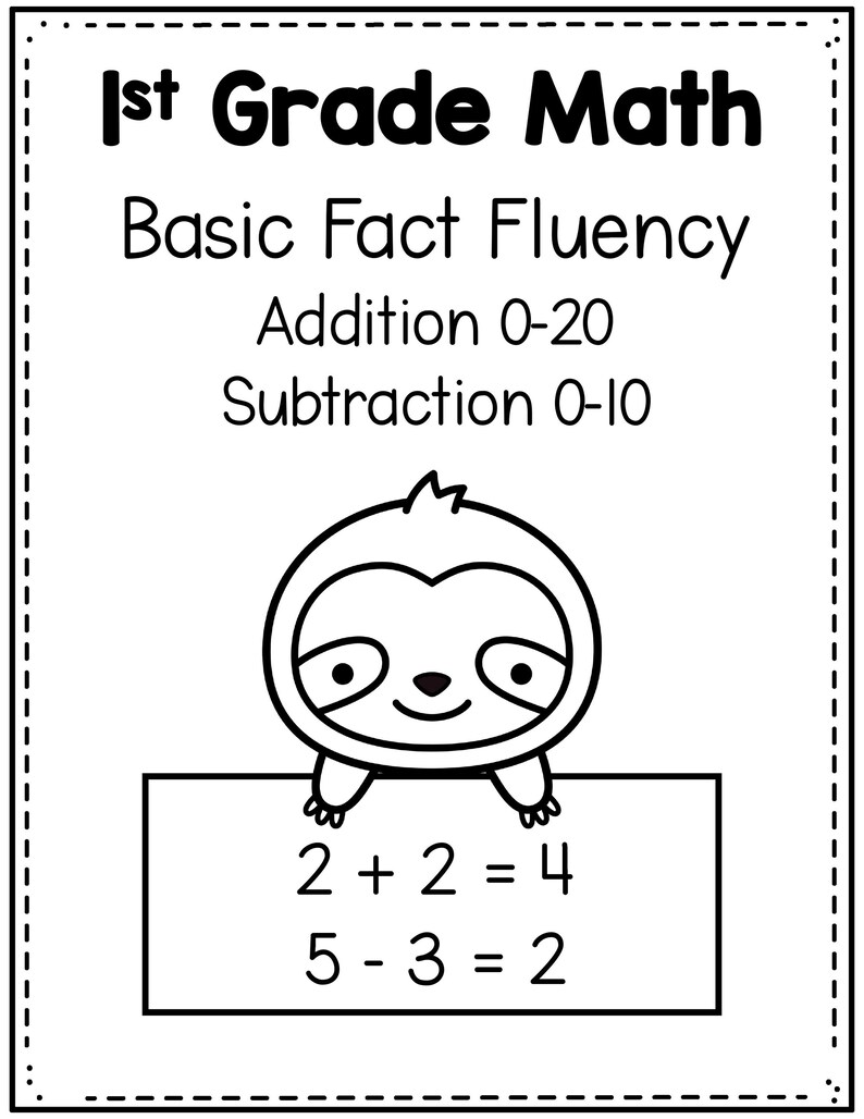 Basic Fact Fluency | Addition and Subtraction - Etsy