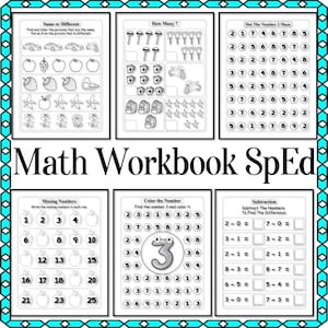Special Education Math Workbook | Autism & SPED Adapted Activities