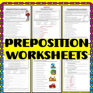 Preposition Worksheets