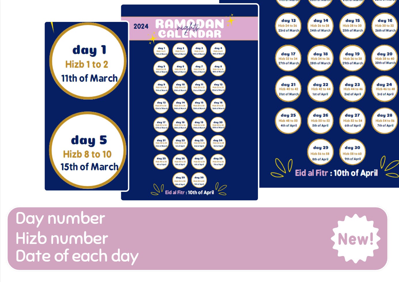Full Pack of Ramadan 2024 4 Months to Plan & Perform Good Deeds Rajab