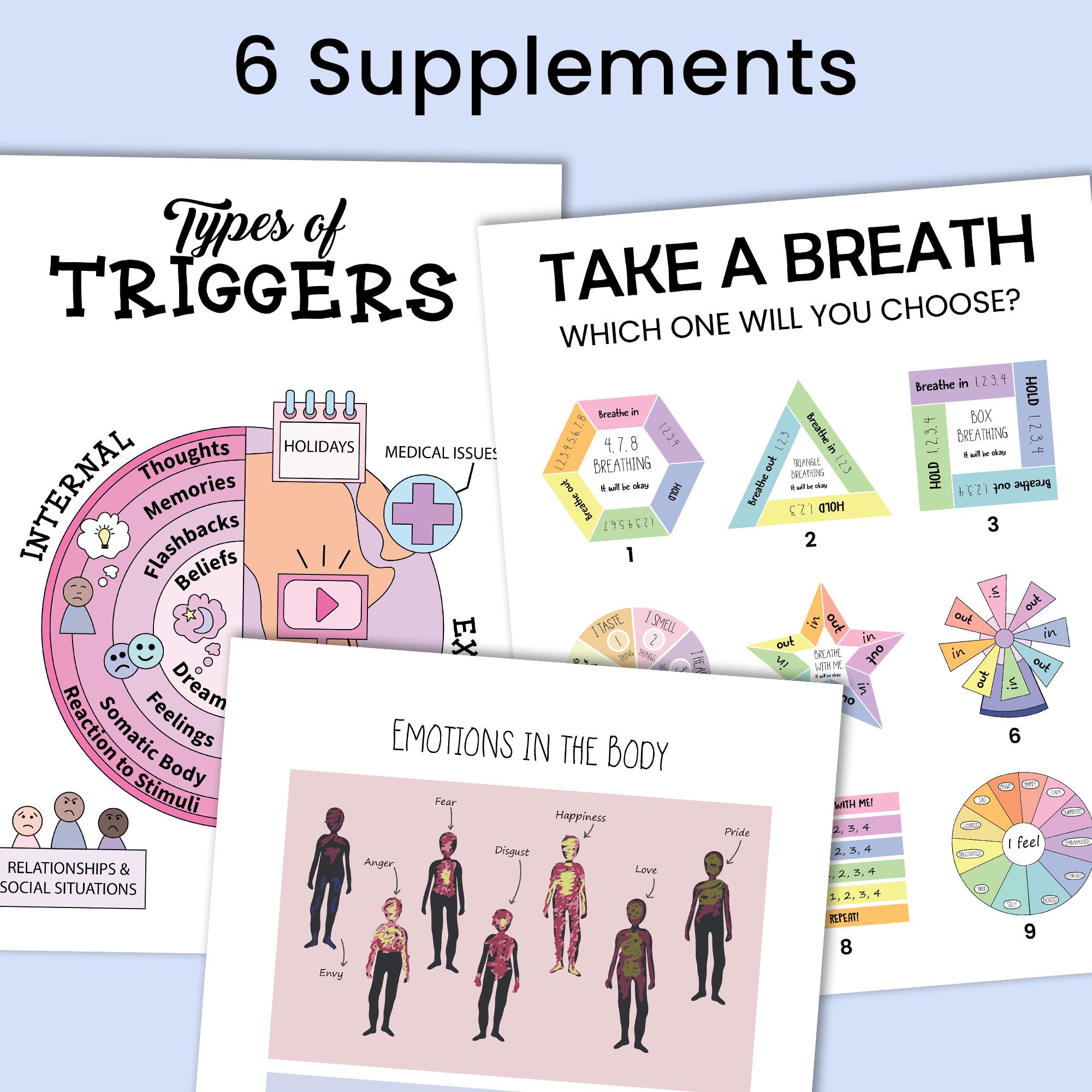 Regulating Emotions Flowchart Teen Flowchart Emotion Activity Pack Emotional Regulation Book Mental ...