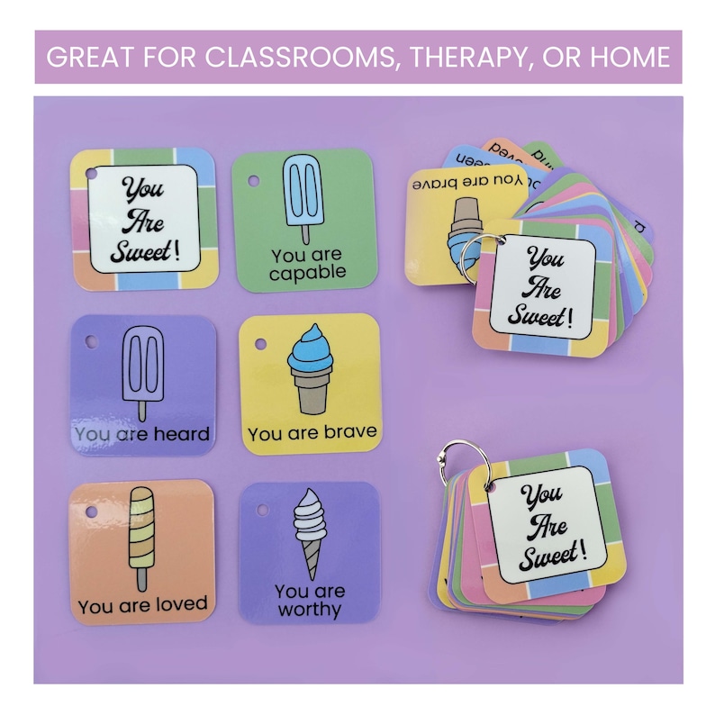 Mindfulness Practice Cards Child Anxiety Management Tools Calming Strategy Flashcards Visual Communication Aids Breathing Exercise Guides Emotional Regulation Resources Classroom Teaching Materials Kids Therapy Tools Mental Health Support