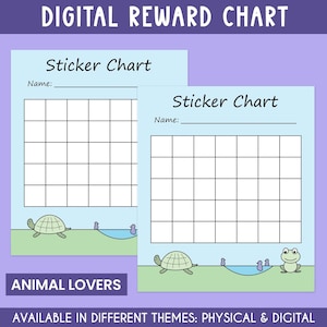 Turtle Reward Chart Printable Design Digital Download Behavior System Daily Routine Toddler Tracker Goal Chart Animal Theme Preschool Reward