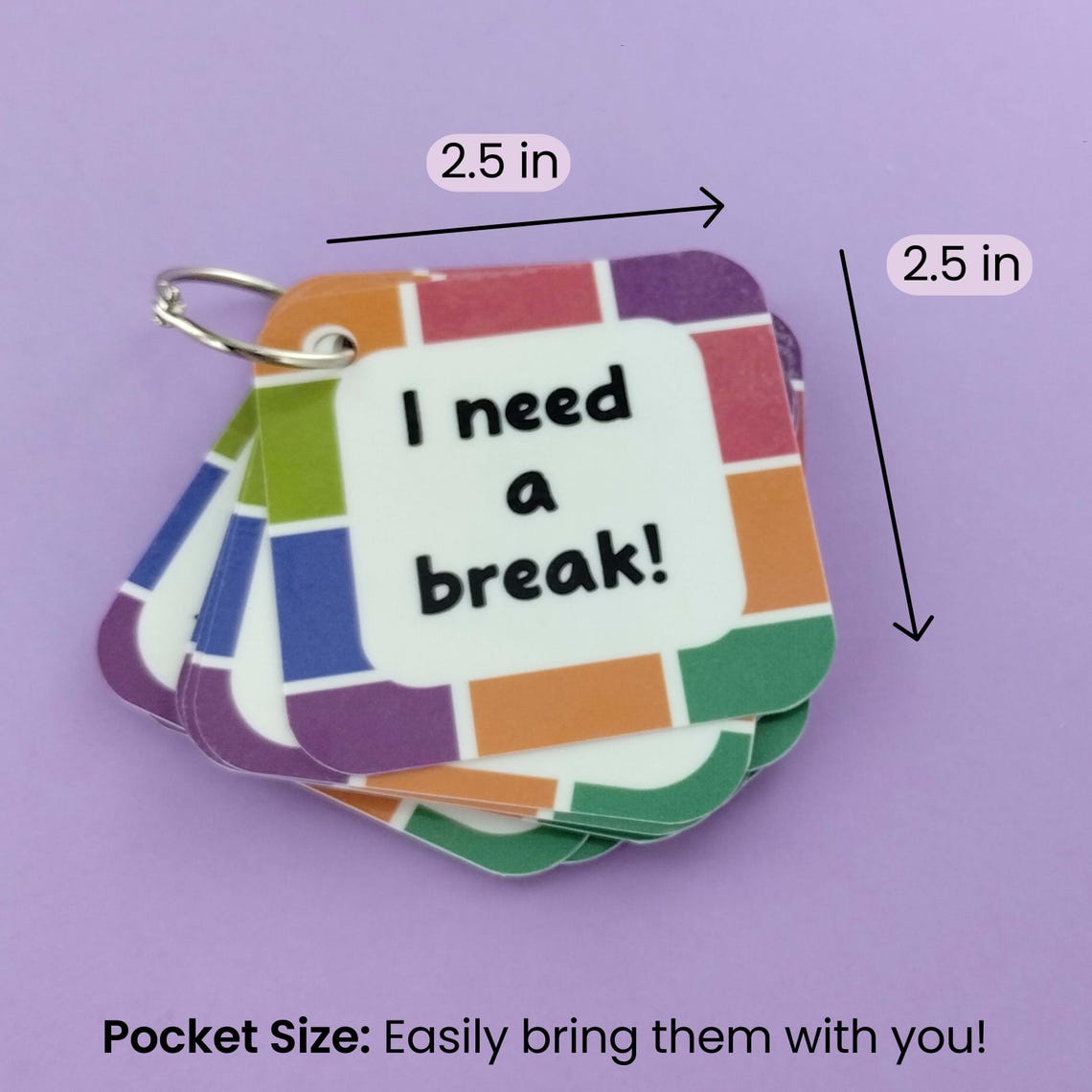 Need a Break Visual Support Card for AAC Autism Visual Support Break ...