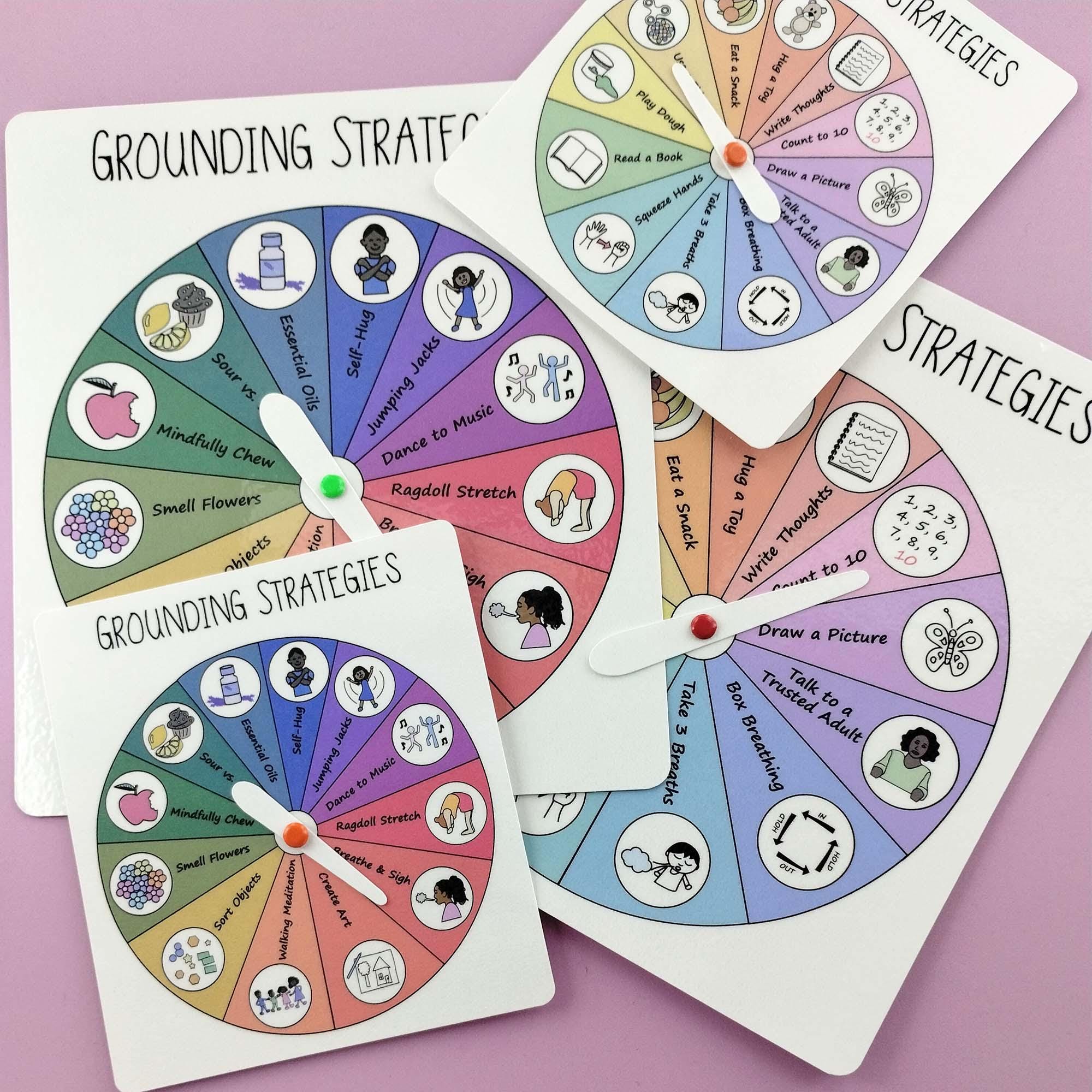Grounding Spinner for Kid Classroom Strategy Toolbox Feeling Spinner ...