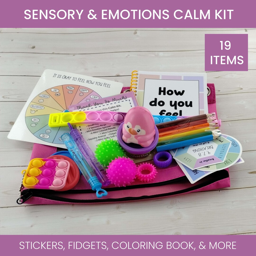 ADHD Sensory Calm Kit for Highly Sensitive Person Fidget Bag Gift for ...