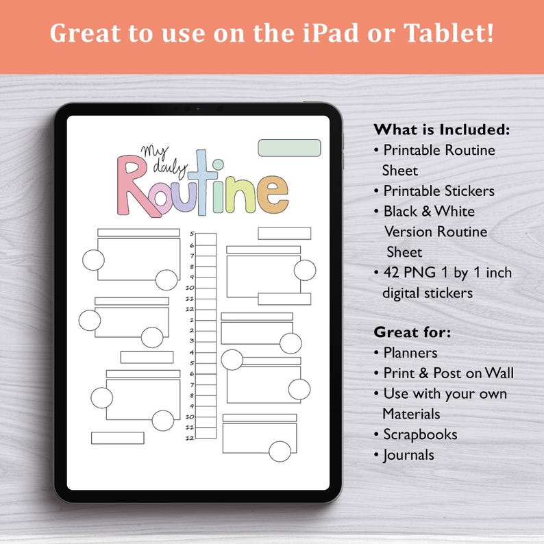 Daily Routine Chart for Autistic Kid Daily Schedule for Teen PNG ...