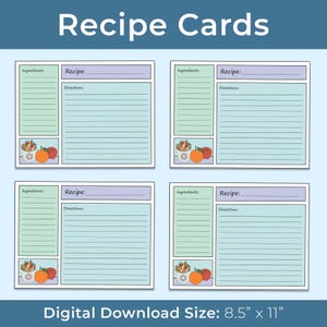 Cartão de receita de cozinha para mãe para criança, cartão de receita de panificação, presente para mulheres, chef doméstico, livro de receitas de família, cartão para adolescente, presente para aula de culinária caseira, receita