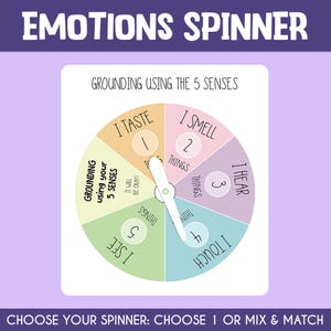 Therapy Emotion Wheel for Kid Feeling Wheel Therapy Game for Child Therapy Game Kid Emotion Activity Counseling Feeling Spinner Game for Kid