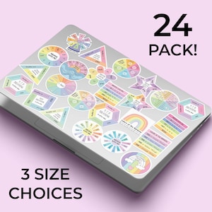 Mindfulness Sticker Pack Therapy Journal Decoration Sticker Breathing Exercise Decal Set Anxiety Management Tool Kit Mental Health Sticker