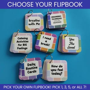 Anxiety Trigger Card Child Affirmation for Kid BPD Coping Card Grounding CBT Therapy Card Feeling Toolkit Coping Strategy Visual for Autism
