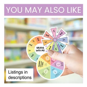 Mindfulness Therapy Cards Child Anxiety Tool Kit Emotional Regulation Flashcards Classroom Resource Calming Strategy Visual Communication image 10