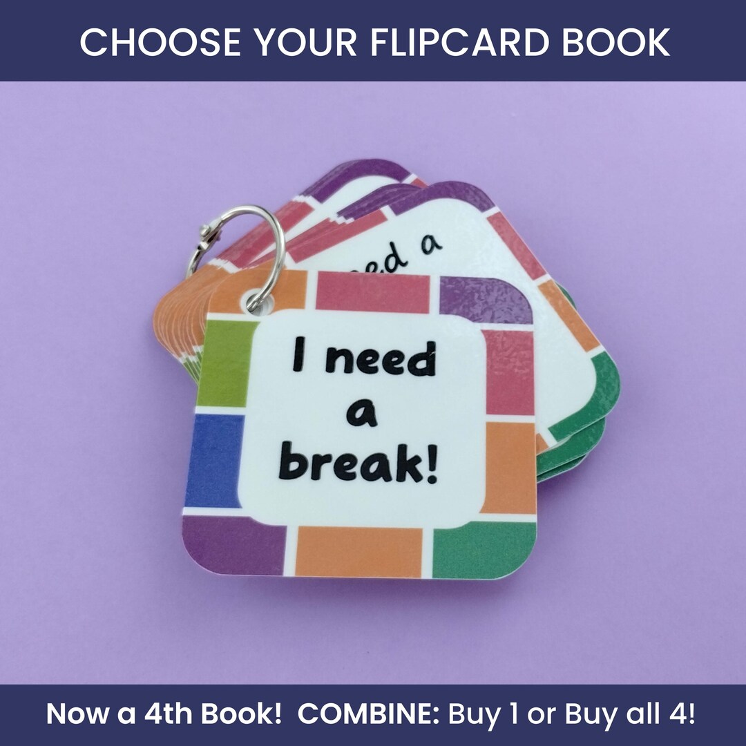 Need a Break Visual Support Card for AAC Autism Visual Support Break ...