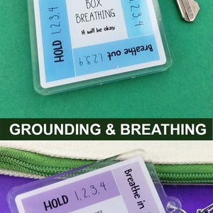 Calm Down Box Breathing Keychain Anxiety Management Tool for Student Self Regulation Tool for Anxious Kid Therapist Office Calming Accessory image 12
