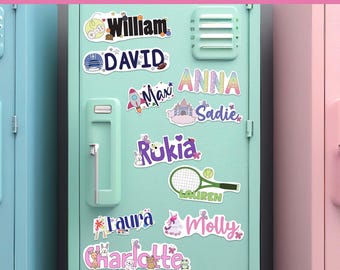 Kid Name Sticker Back to School Personalize Name Decal Kid School Name Sticker Gift Child Party Favor Custom Name Sticker Grandchildren Gift
