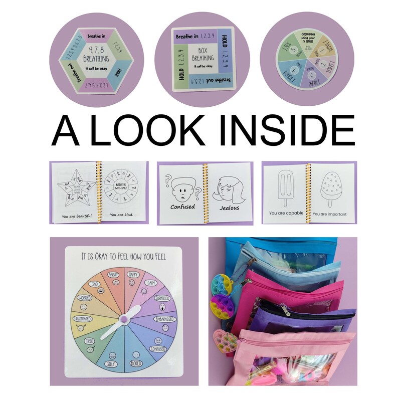 ADHD Sensory Calm Kit for Sensory Seeking Children Fidget Bag Gift for ...