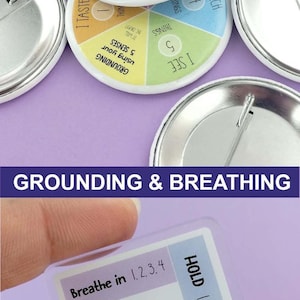 Box Breathing Keychain Bulk Anxiety Relief Stress Management Tool Portable Mindfulness Practice Meditation Technique Calming Breath Reminder image 11