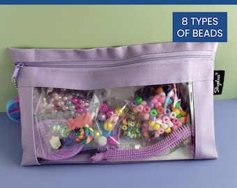 Beading Craft Kit for Kid Anxiety Tool for Teen Girl Gift Craft Lover DIY Bead Kit Party Favor Bag Sensory Toy Grounding Child Mindfulness