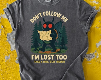Funny Mothman T-Shirt: Cryptidcore Hiking Tee