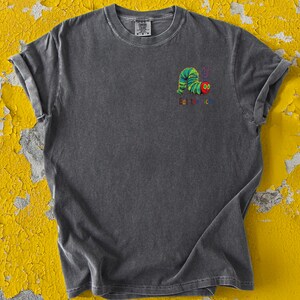 Eat The Rich Caterpillar Shirt: Funny Anti-Capitalist Tee image 2