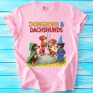 Dungeons And Dachshunds Shirt: RPG Weenie Dog Tee image 5