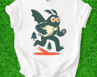 Retro Mothman T-Shirt, Cryptid Lover Gift