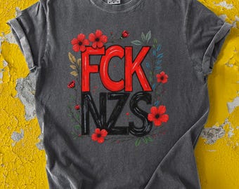 Koszulka z nadrukiem Eat The Rich Floral Protest – antykapitalistyczna koszulka z grafiką