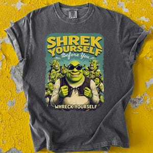 Shrek Shirt Shrek Yourself Before You Wreck Yourself - Funny Shrek Meme Shirt, Shrek Gift, Self Love Tee